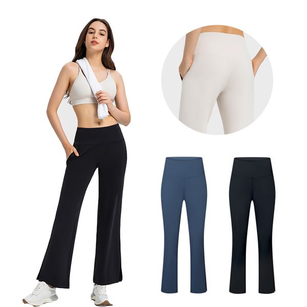 Frauen lässig lose lose Bein gemütliche Hosen Yoga Jogginghose Comfy High Tailled Sports Athletic Lounge Hosen mit Taschen