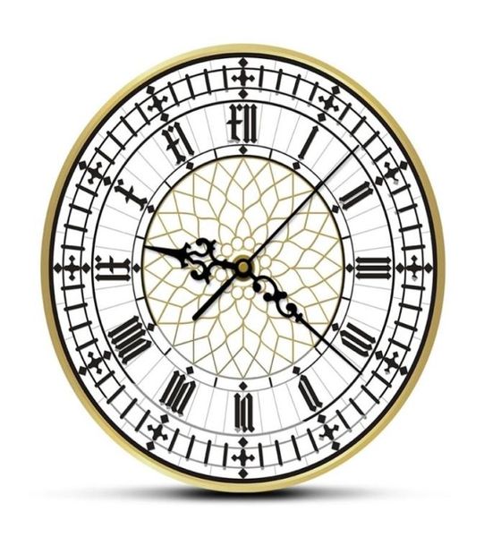 Big Ben Ben Clock contemporaneo moderno orologio da parete retrò silenzioso non ticchettite watch inglese decorazioni della casa Gran Bretagna London Gift LJ202853585