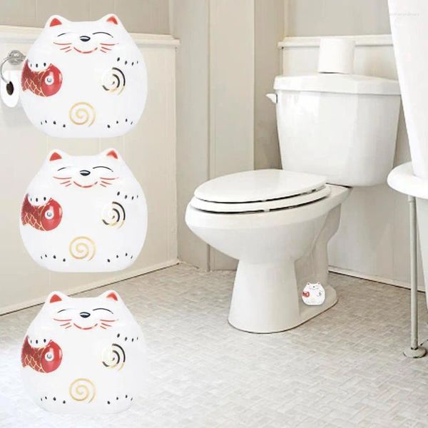 Banyo Aksesuar Seti Seramik Tuvalet Cıvatası Kapağı Şanslı Banyo Süsleri Dekorasyon Odası Aksesuarları Vida Sevimli Kapak E3p6