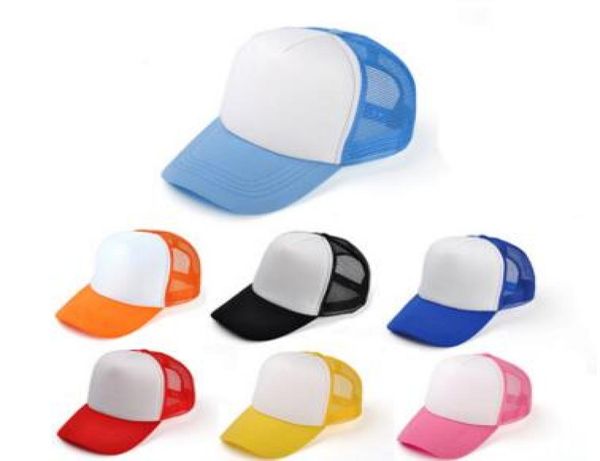 Çocuk Beyzbol Kapakları Özel Logo Çocuk Boş Kamyon Şapkaları Ayarlanabilir Snapback Trucker Caps Strapback Yaz Güneş Visor Moq 30 PCS8348521