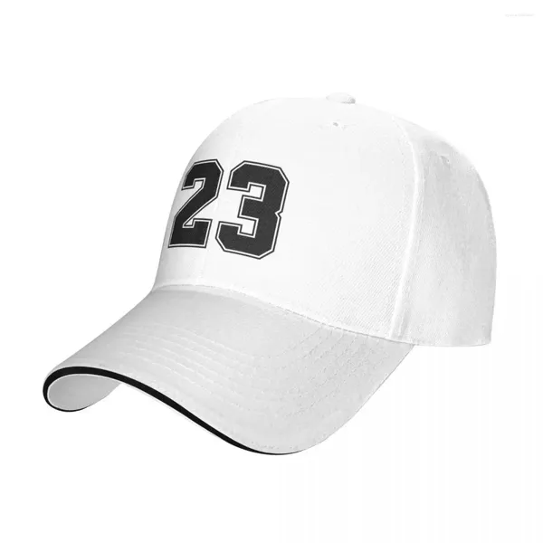 Caps de bola número 23 Capace de beisebol ajustável unissex de quatro estações esportes de alta qualidade snapback snapback white street dança chapéus