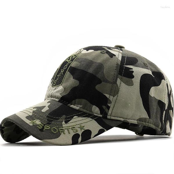 Camuflagem do exército Ball Camuflagem masculina Base de beisebol homem bordado esportes esportes ao ar livre Tactical Hat Hat Casual Hating Hats