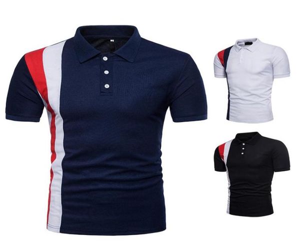 Men039s Hipster Navy Slim Fide Short Short Short Shirt Summer Nuovo marca Tops -camicia Homme Casual Camisa Polo Masculina 2xl 137250982