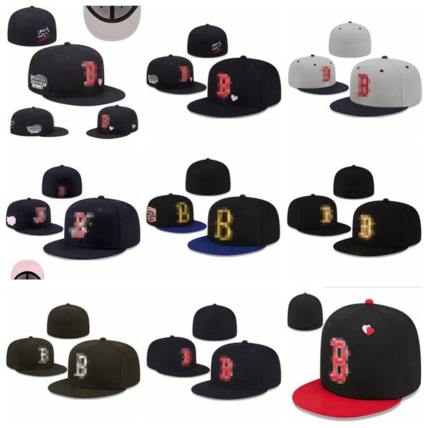Red Sox- B Letter Baseball Caps Swag Hip Hop Cap para homens Casquette Bone Aba reta Gorras Mulheres