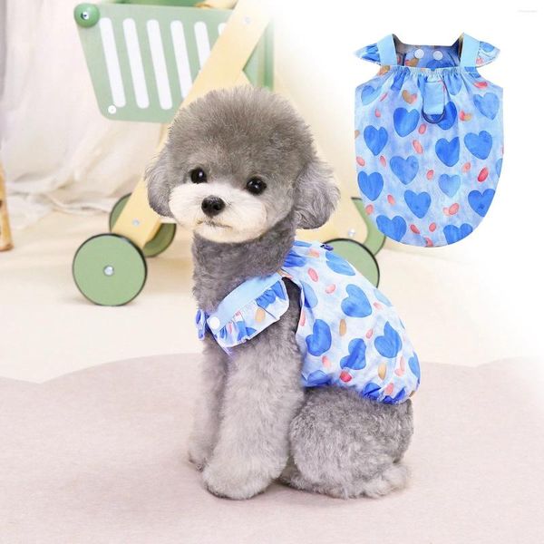 Vestuário para cães roupas de estimação para animais de estimação Produtos de primavera e verão fornecem pequenos cabides de roupa de camisa de pêssego para cães