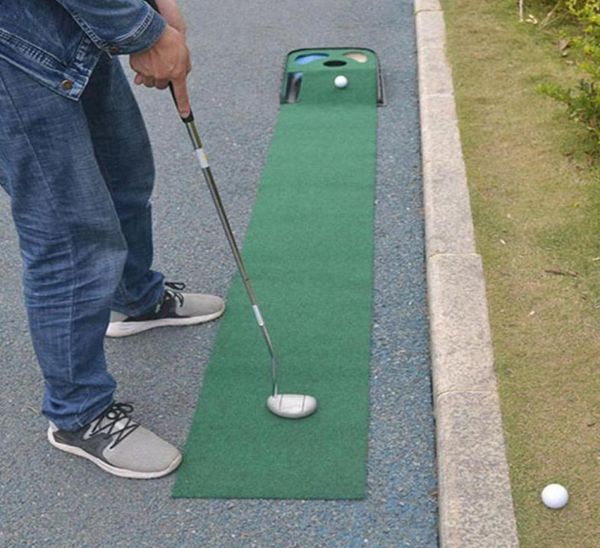 AIDS de treinamento de golfe 33 250cm Putting Treiner Mat Professional Portable Mini Green Indoor e Outdoor Tools9934631