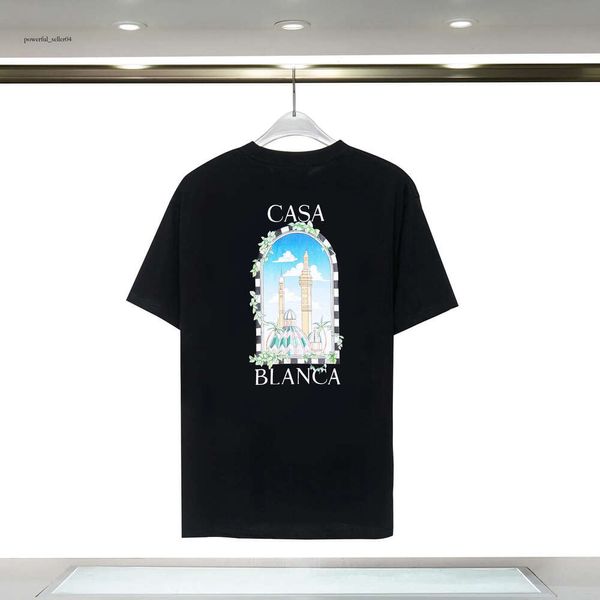 Casablancas Men Thirts Designer maglietta Casablanc a maniche corte Magliette casual magliette da donna T-shirt Tennis Club Casa Blanca Shorts Shirt Luxury 301