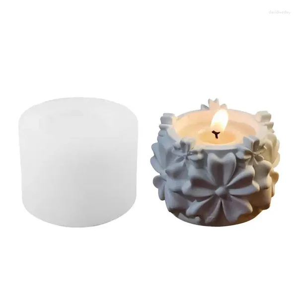 Candele Candele Craft fai-da-te Flower Candlestick Stampo Silicone Mormo tridimensionale DECROVATIVI DECROPENTI.