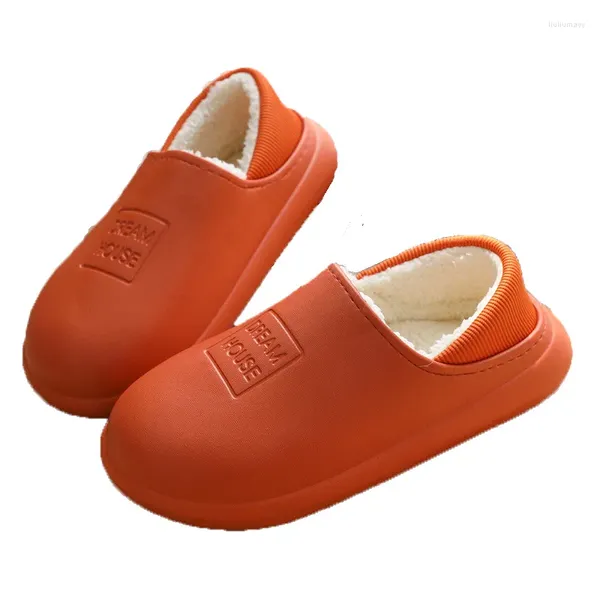 Pantofole 2024 inverno uomini caldi scarpe da donna impermeabile coppie non slittamento peluche in cotone per interni per esterni per bambini autunno bambini