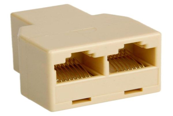 RJ45 CAT 5 6 LAN Ethernet Splitter Connector Adaptador PCADAPTER8431241
