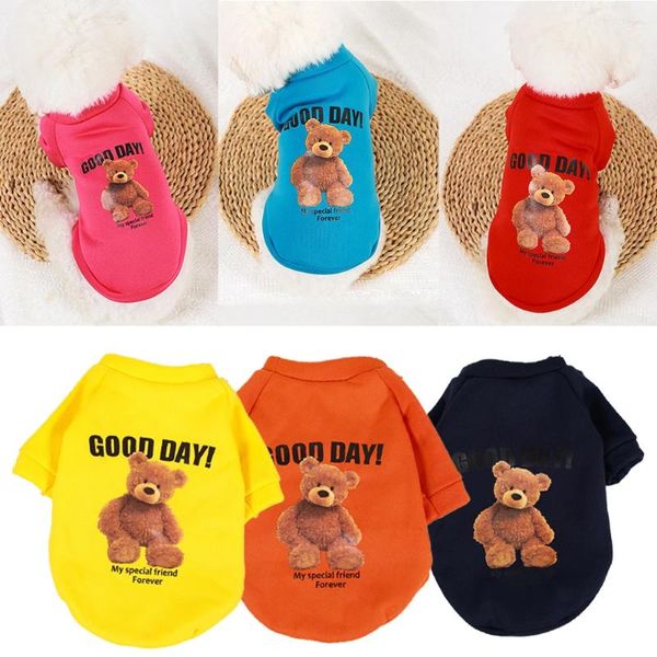 Abbigliamento per cani autunno inverno cucciolo abbigliamento con cappuccio con cappuccio con cappuccio cartone animato maglione per gatti con tasca con tasca Big Sport Pet Clothes