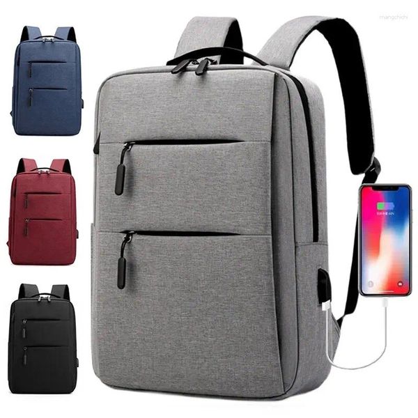 Backpack Multi Layer Laptop Bag 13 polegadas 14 15 Empresas de computadores viagens masculinas e femininas