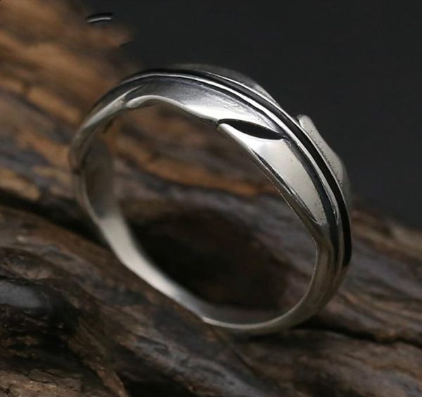 925 anello in argento sterling uomo gioiello gioiello foglia annatura di fidanzamento vintage dono raffinate gioielli 5437022