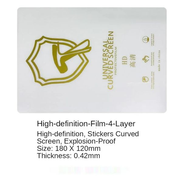 50pcs/100pcs hd folha de hidrogel TPU flexível para cortador de filmes automáticos Máquina de terapia celular Tela de proteção contra protetora 240422