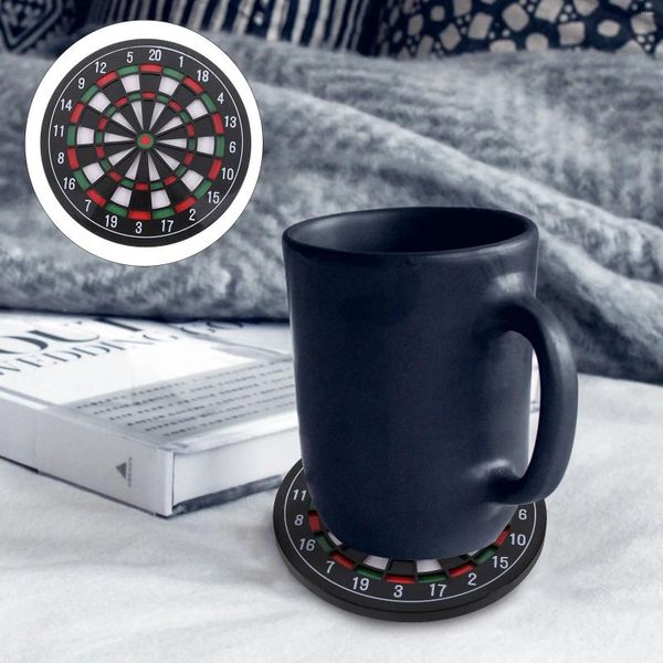 Kissen 4 -PCs Drink Coasters Tee -Tassenhalter für Autos Matten Tischpolster Getränke Dartboard