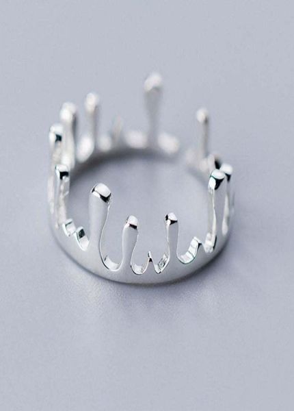 Anéis de casamento anel de moda pequena aberta coroa imperial ringen jóias feminina feminina fofa midi para mulheres presentes da festa promessa caspple8708812