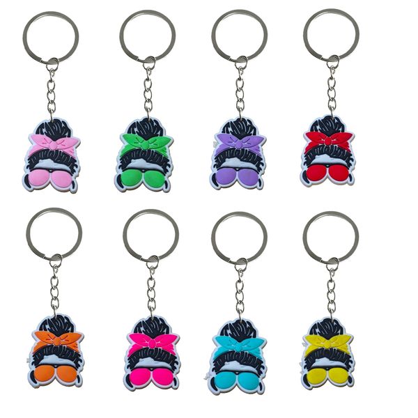 Principais anéis Momlife Keychain Keyring para bolsas escolares Backpack Kids Party Favors Goodie Bag Stuffers Supplies Anel de bolsa escolar adequada Otmeq