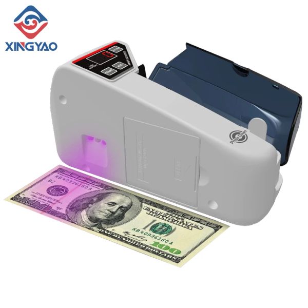 Counter/Detector UV Light V30 Mini Bill Portable Contador com Battery Handy Money Counter Machine para Counter Cash and Banknote Paper Counter
