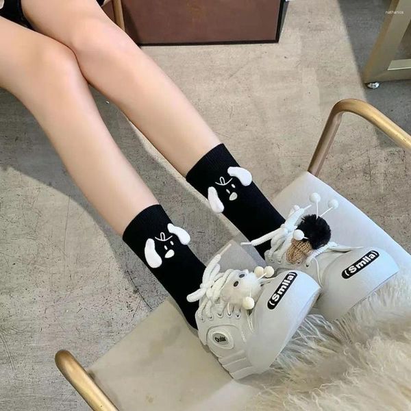 Frauen Socken Sommer 3d Cartoon Schwarze Ohr