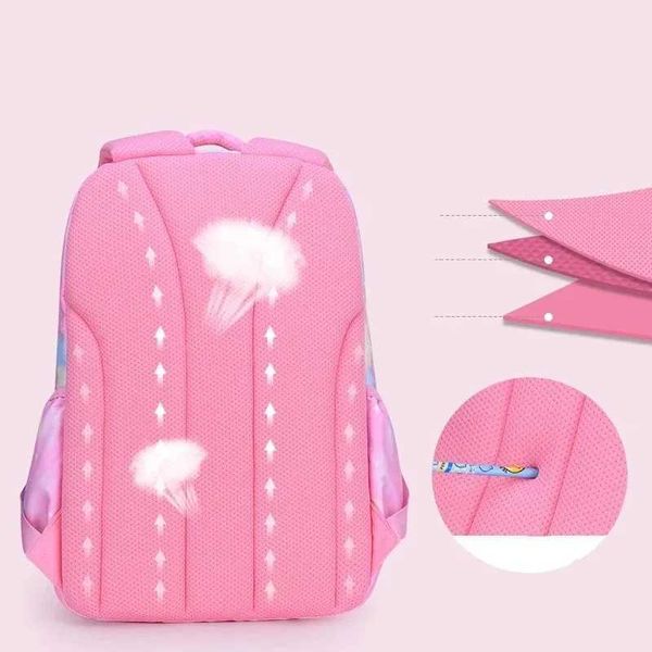 Mochilas de mochilas garotas Backpack School Back Back Pack Pink para criança Kit de Class de Classe Kaii Distras Cute Teenage School Kaii