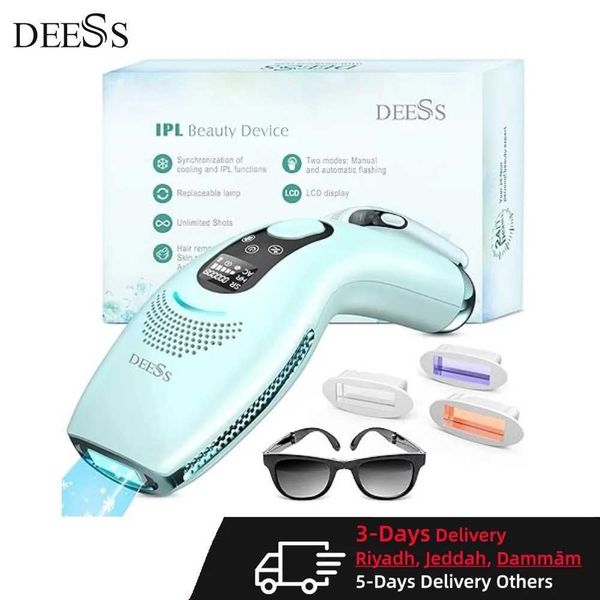 Домашний инструмент красоты Deess GP590 Лазерная машина для удаления волос холодная IPL Постоянная бесконечная ramadanpainles Q240507