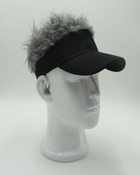 Neuheit Hair Visor Hut Golf Perücke Kappe gefälschte verstellbare Geschenke Neuheit Party Custome Funny Hut Whol 4789922