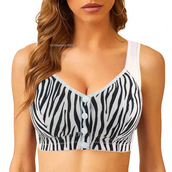 Bra de roupas íntimas ativas para mulheres Plus Size Bra Bra Push Push na frente de fechamento de roupas íntimas confortáveis Big Bust 36-58 D240508