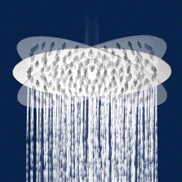 Cabeças de chuveiro do banheiro quadrado redondo de 6/8 polegadas 201/304 aço inoxidável chuveiro de teto chuva de chuva top de chuva cromo vaso sanitário para banheiros acessórios de banheiro