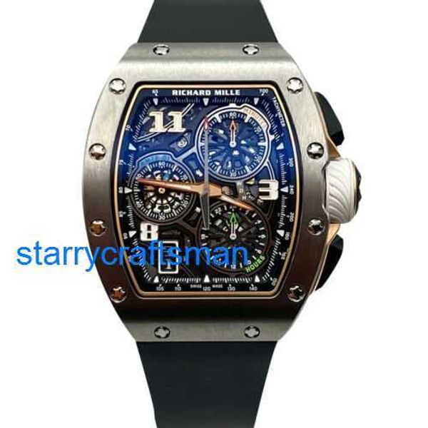 RM relógios de luxo de luxo Mills Mills RM72-01 estilo de vida em casa cronógrafo titanium st6v