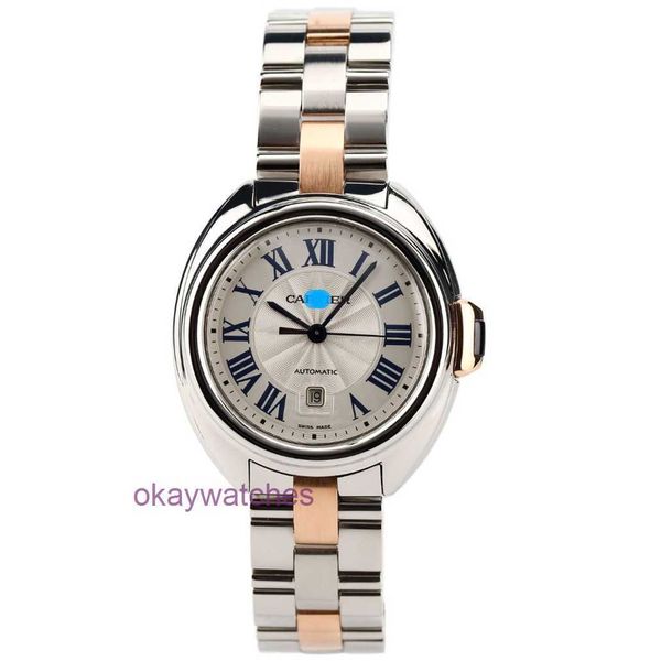COTRE Luxury Top Designer Automatische Uhren 31mm Womens Watch Key Serie 18K Gold Präzision Stahl Mechanik W2CL0004 mit Originalbox