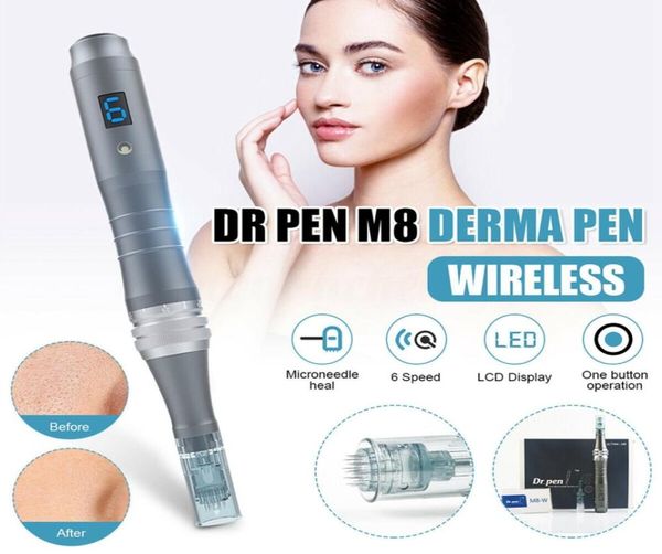 DRPEN ULTIMA M8 Dermapen Hautpflege Mikronedle Antiaging Scar Entfernung Derma Stiftnadelpatronen Haus verwenden DHL 7638809