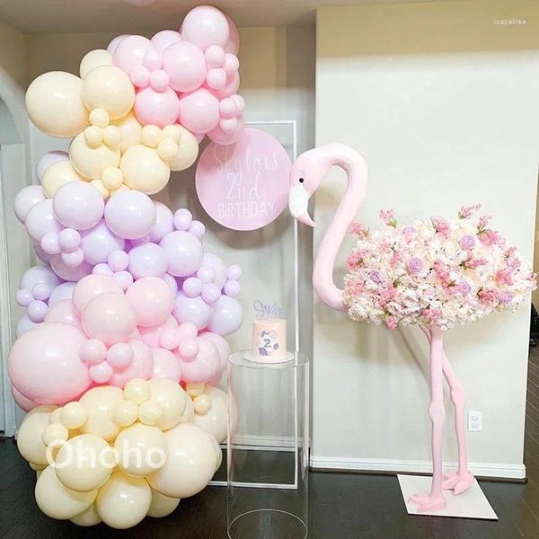 Decoração de festa Pastel Balloon Garland Arch Kit Boy Girl Kids 2º aniversário do chá de bebê Gênero Revela