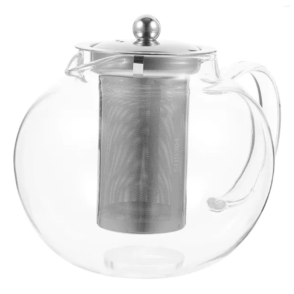 Geschirrssets Glaskessel Teekanne Kaffee Hochtemperaturfestigkeit Küche Kessel Brauer für losen kleinen Kaffee