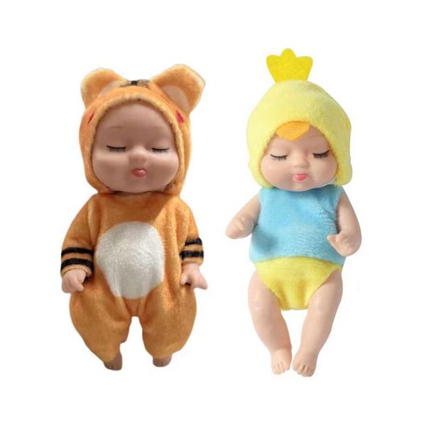 Kawaii bambole bambini 11 cm carino baby neonato mini bambola fai -da -te per bambini giochi di gioco espresso regalo di compleanno