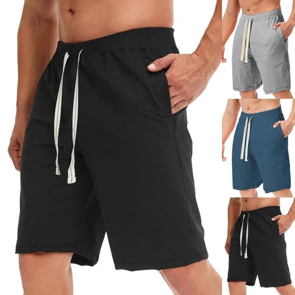 Shorts masculinos 2024 calças casuais de verão Fashion Loose Plus Size Cargo Sports Quarter Pant Workout com bolsos