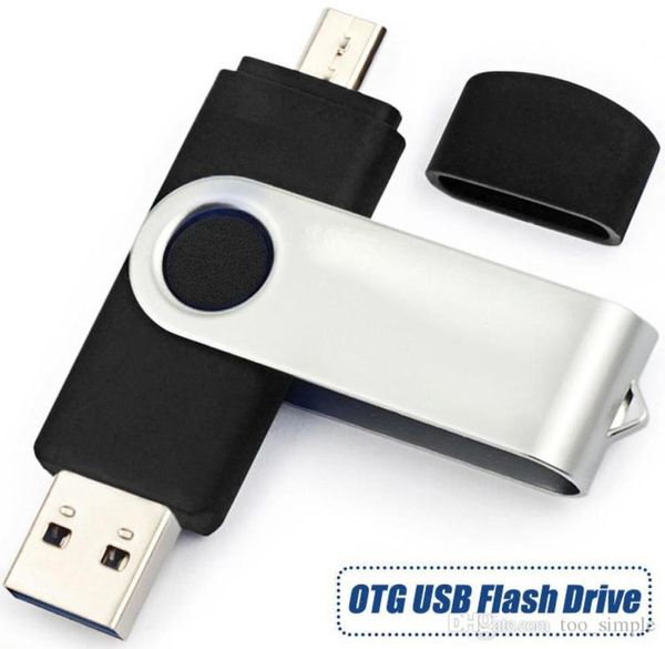 OTG 4GB 8GB 16GB 32 GB USB Flash Drive Micro USB Drive Memory Stick U Disk per computer Android Flash Drives2580992