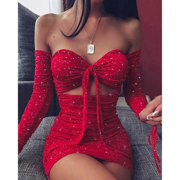 Sexy Bikini von Schulter smocked Mini Kleid Sommer Beach Kleider Frauen Verband schwimmen trägerloser vestido femme neu SJ5355V 263l