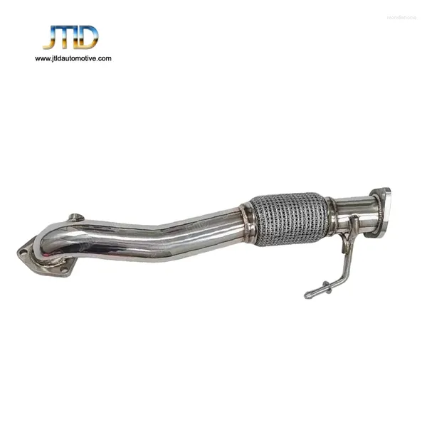 Pipe de queda para Elantra 1.6T 2024 SS304 Sistema de escape sem gato de aço inoxidável - som ativo