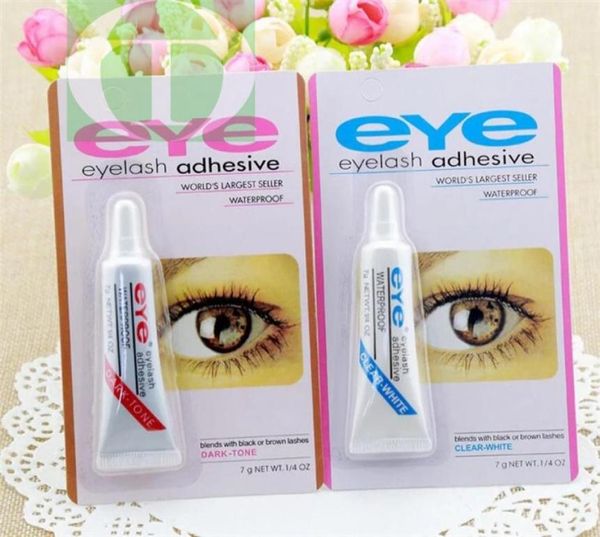 Eye Lash Kleber Schwarzweißes Make -up Klebstoff wasserdichte falsche Wimpern Klebstoffe Kleber weiß und schwarz verfügbar1699228