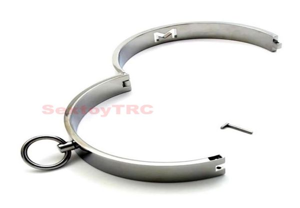 Bondage Gear Metal Metal Masmgeon Female Slave Collar Ring Rectonsent