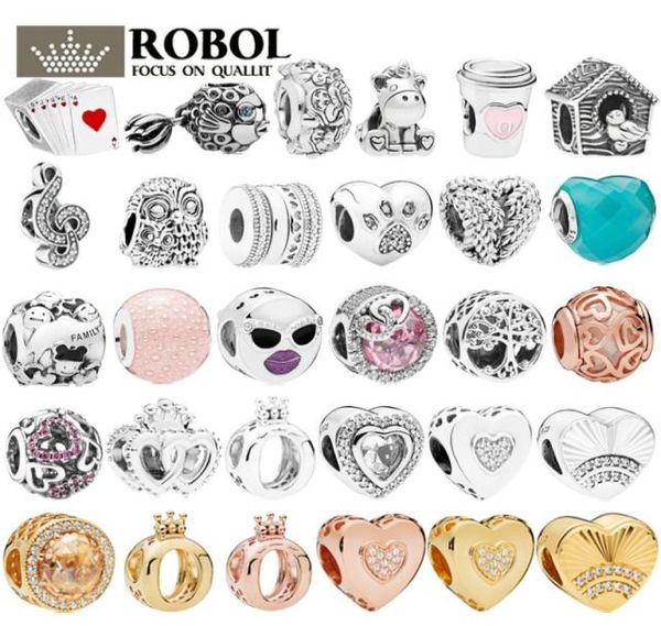 2022 Neueste Story Toy Series Charm 925 Sterling Silver P Charms für Armbänder DIY Juwelry Poker-Form und Cup-Form-Perlen Kinder Großhandel Box3950724