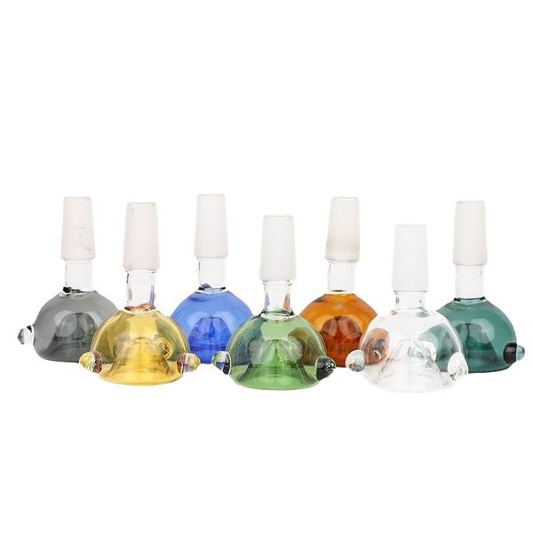 Shisha Bunte Glasschalen 14mm 18 mm männliche weibliche Rauchschalen Stück für Wasserrohre Dab Rigs Bongs Rauchzubehör