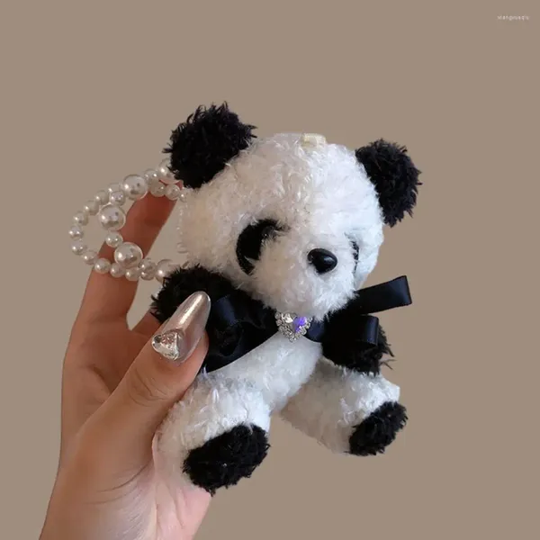 Acessórios para cabelos PARA PARA BRACELE PLUSH PANDA CURPO RACO DE PONYLATH STORTE ELÁSTICA BANAGEM