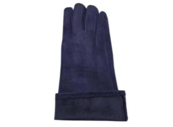 Winter Ladies Long Suede Fashion Suede Glove Touch Tela Touch