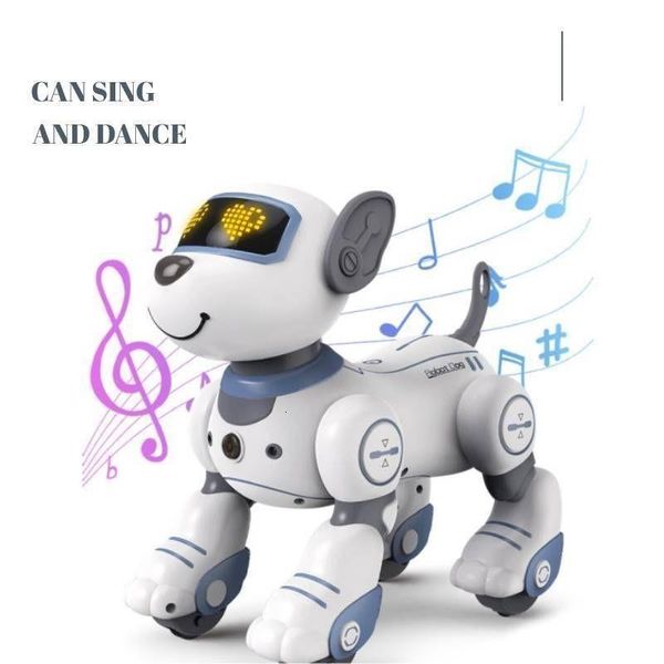 Toys Animals Pet for Puppy Eyes Gift con tudd Electronic Play carino Toddlers Sound Dog Robot Robot ElectricRC Musical Programmabile Interac MHKQ