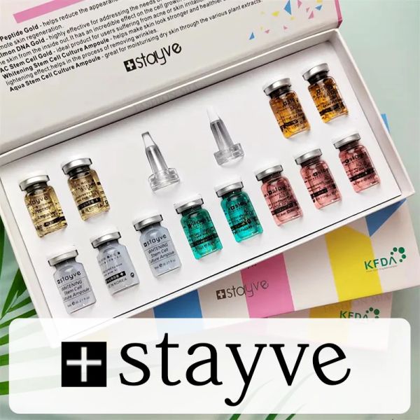 Defina a Coréia Original Stayve BB Cream Glow Kit iniciante para iniciantes niacinamida/peptídeo Cuidado com a pele da essência sérica