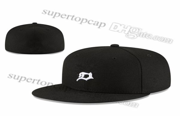 2023 Men039s Baseball Full Closed Caps Summer Navy Blue Letter Bone Männer Frauen Schwarze Farbe Alle 32 Teams Casual Sport flach angebaut6689775