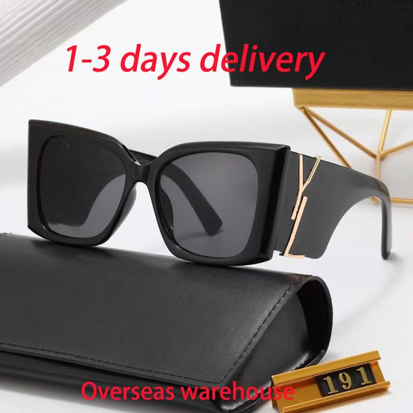 Luxus Sonnenbrille Designer Sonnenbrille für Frauen Brille UV -Schutz Mode Sonnenbrand lässig Brille mit Kasten sehr gut
