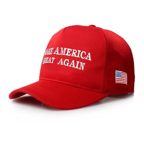 Ball Caps Red Maga Hats Вышивка сделает Америку снова великой шляпу Дональд Трамп поддерживать бейсбольные спортивные Caps2892177