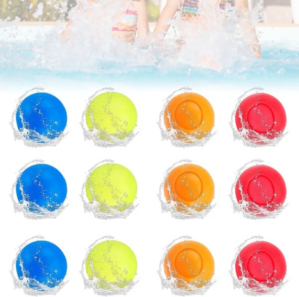 12 pezzi palloncini d'acqua riutilizzabili palloncini ricaricabili a palloncini rapidi a bombe acqua auto -sigillazioni a bombe per bambini piscina 240507 240507